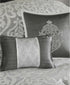 Madison Park Odette California King 8 Piece Jacquard Comforter Set Silver $490